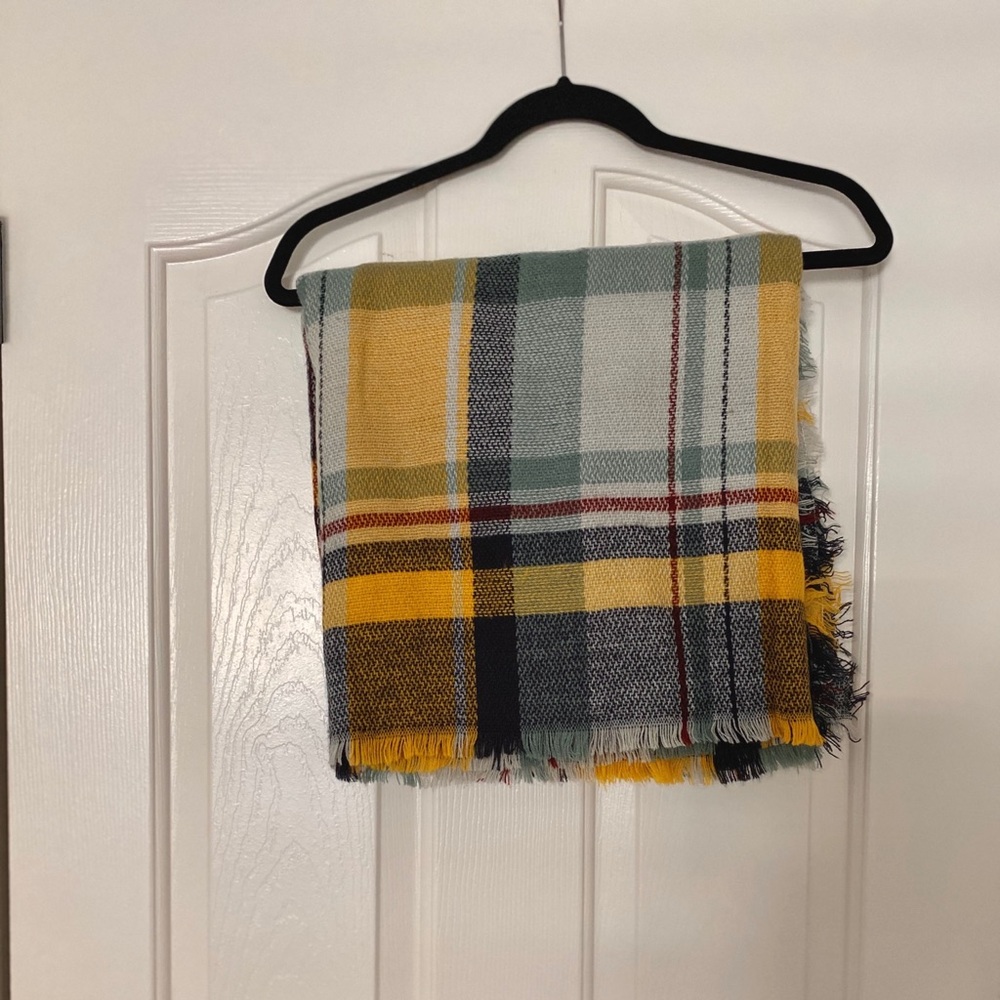Plaid Blanket Scarf